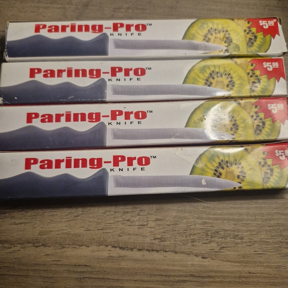 4*Paring-Pro Stainless Steel Paring Knife 4" Kitchen Knife w/ Ergonomic Handle